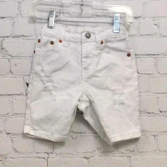 Levi’s White Denim Shorts size 4T - Picture 1 of 4